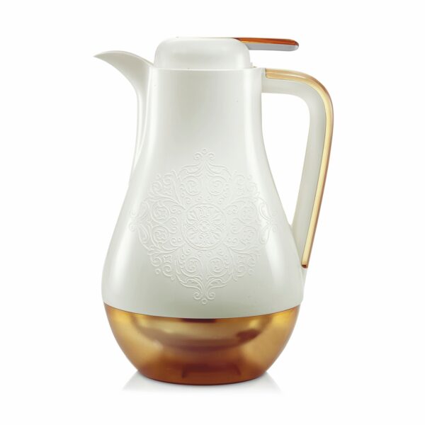 Thermal jug Arabesque 1l almond white